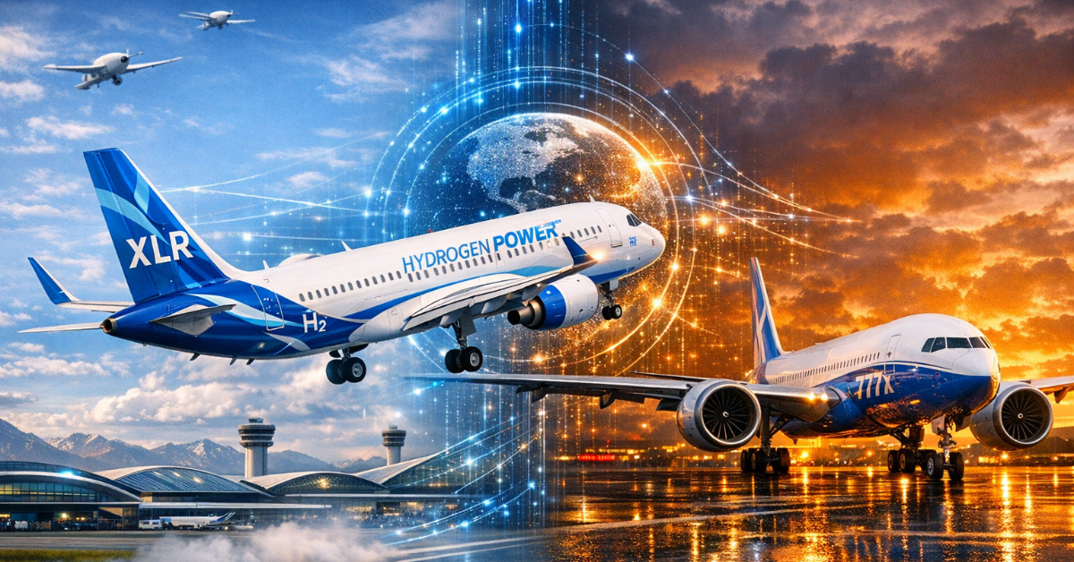 Airbus 321 and Boeing 777